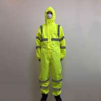 High-quality Protective Clothing Coverall with Hood Waterproof Windproof Overall Safety Isolation Suit