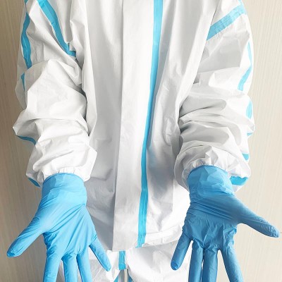 CE EN 14126 FDA certificate waterproof disposable high quality Corona virus protective clothing suit isolation gown